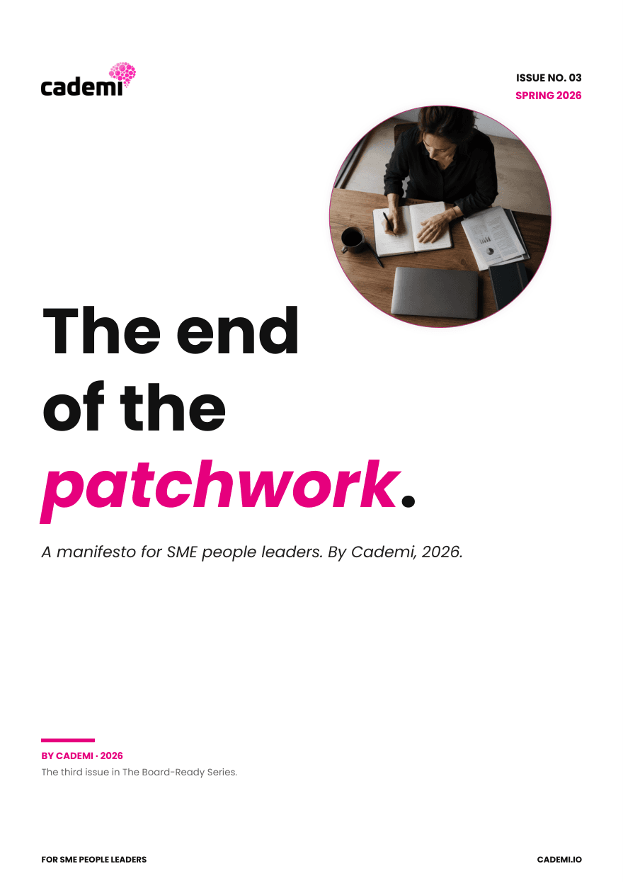 Cover of The End of the Patchwork - the Cademi Manifesto