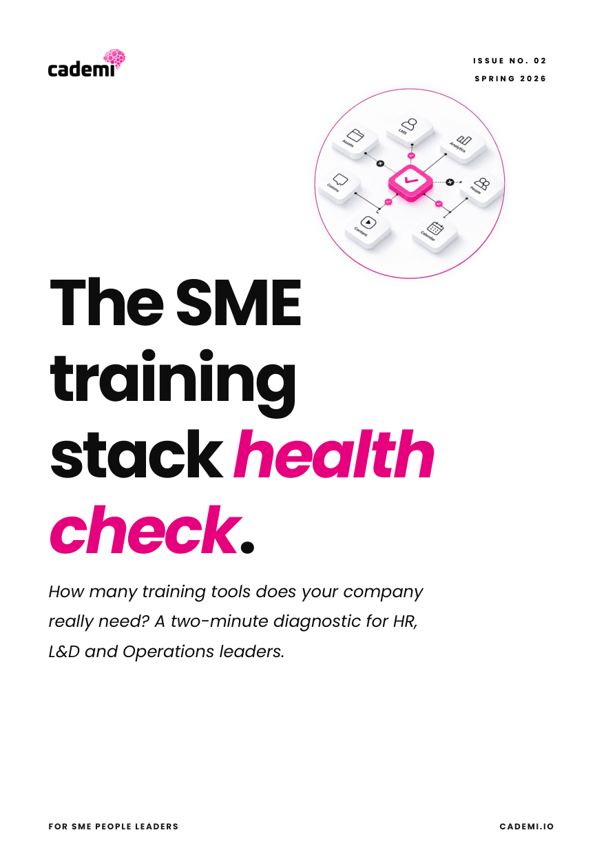 Cover of The SME Training Stack Health Check
